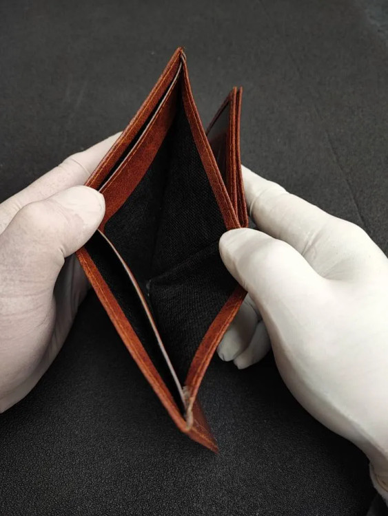 کیف پول مردانه چرم مصنوعی مدل کتابی