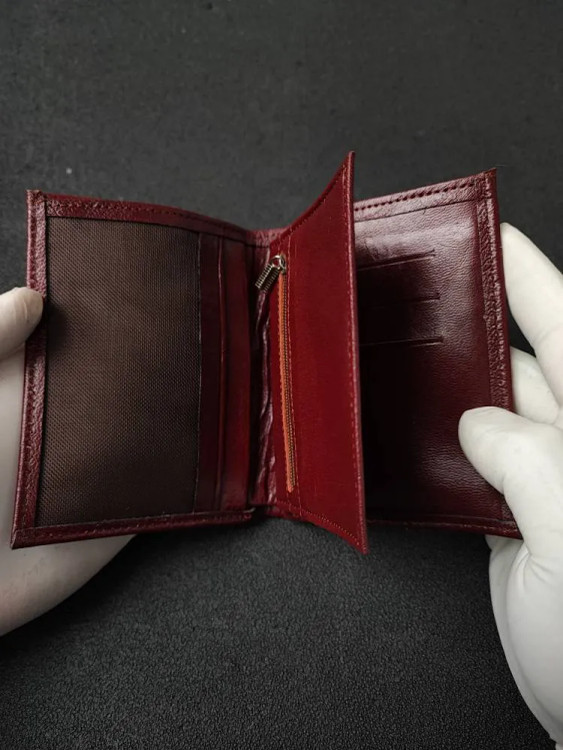 کیف پول مردانه چرم مدل کتابی