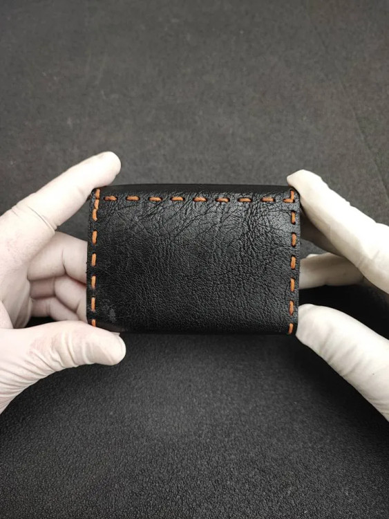 کیف کارت چرم دست دور