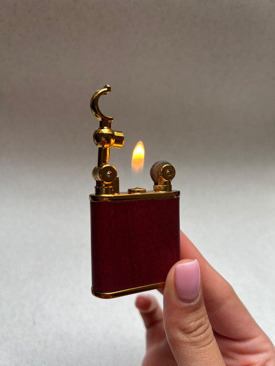 فندک برند لایتر(Lighter) مدل Vintage Flame – بدنه چوبی لوکس