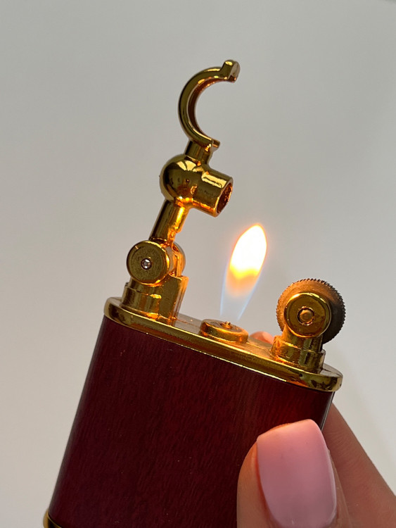 فندک برند لایتر(Lighter) مدل Vintage Flame – بدنه چوبی لوکس