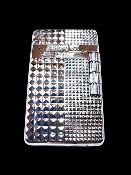 فندک بغل زن لایتر (lighter) گازی بدنه فلزی طرح مشبک