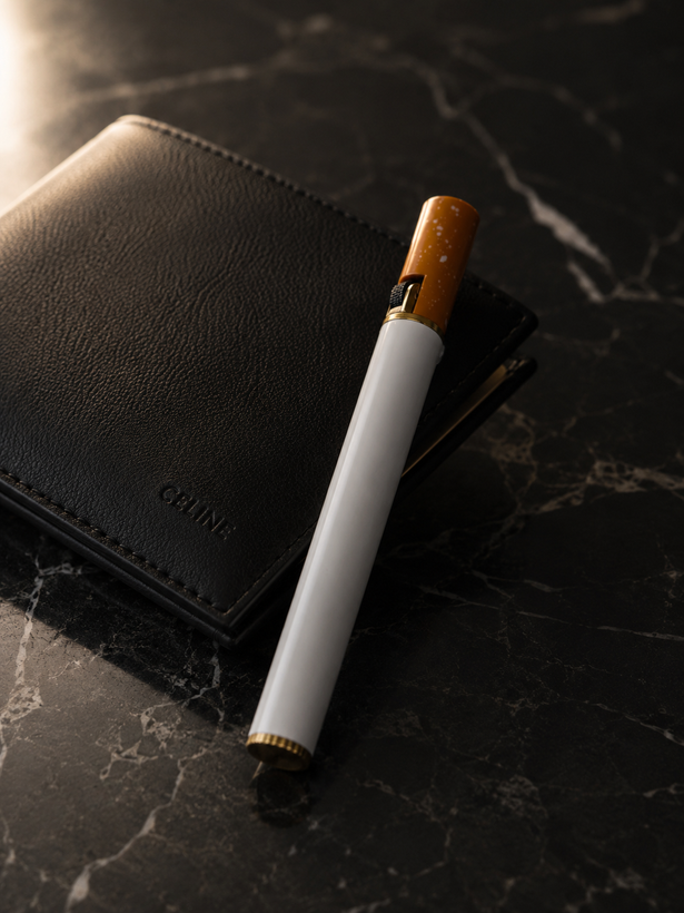 فندک جیبی برند لایتر (Lighter) طرح سیگار مینیمال | مدل باریک و لوکس