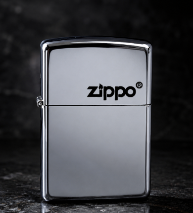 فندک بنزینی طرح زیپو (ZIPPO) مدل نقرهای براق کلاسیک - High Quality