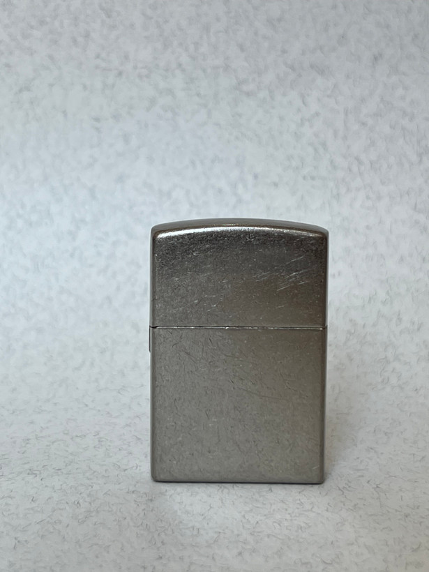 فندک گازی طرح زیپو بارزار مدل استیل برسخورده (Brushed Silver) – چخماقی و کلاسیک
