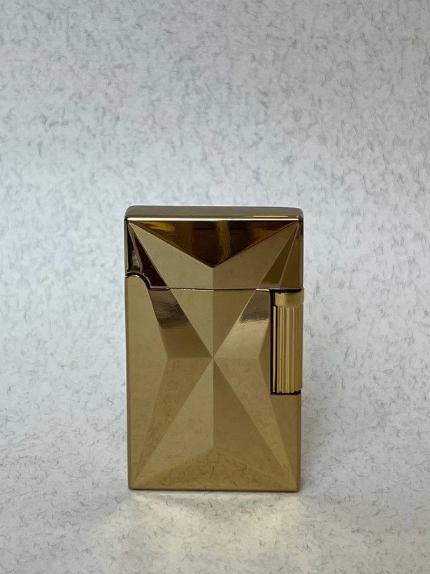 فندک گازی بغل زن برند لایتر(Lighter) بدنه فلزی طرح کریستال دو رنگ