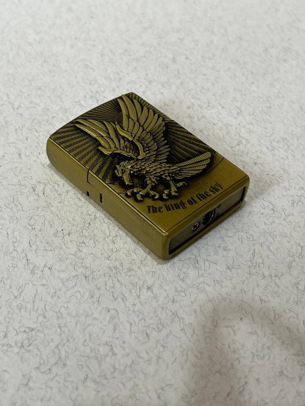 فندک گازی طرح زیپو لایتر (LIGHTER) طرح عقاب پادشاه آسمان در دو رنگ | فروشگاه بارزار