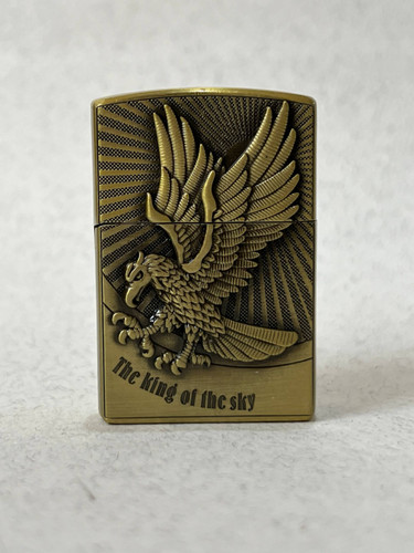 فندک گازی طرح زیپو لایتر (LIGHTER) طرح عقاب پادشاه آسمان در دو رنگ | فروشگاه بارزار