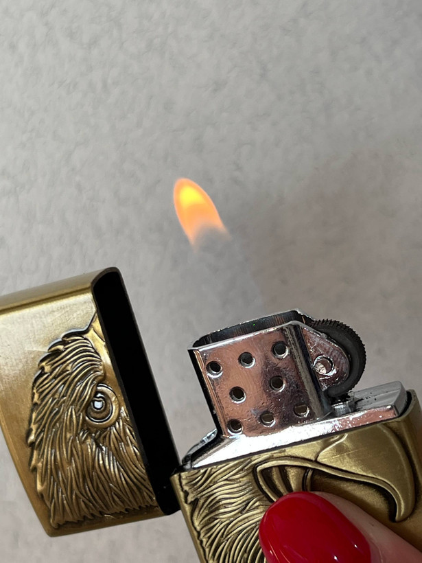 فندک گازی طرح زیپو لایتر (LIGHTER) طرح برجسته سر عقاب در دو رنگ | فروشگاه بارزار