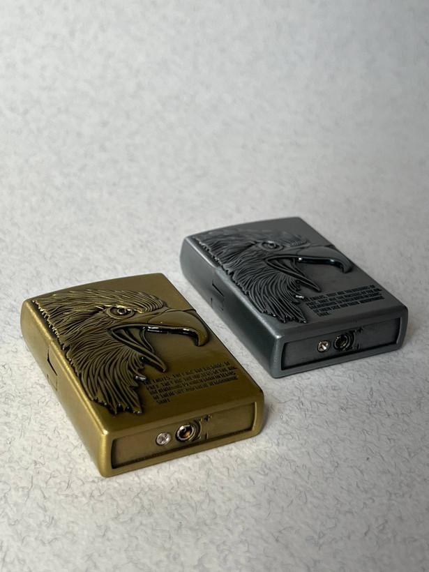 فندک گازی طرح زیپو لایتر (LIGHTER) طرح برجسته سر عقاب در دو رنگ | فروشگاه بارزار