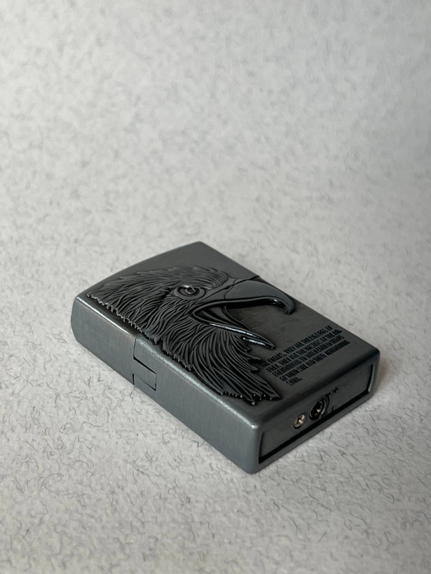 فندک گازی طرح زیپو لایتر (LIGHTER) طرح برجسته سر عقاب در دو رنگ | فروشگاه بارزار