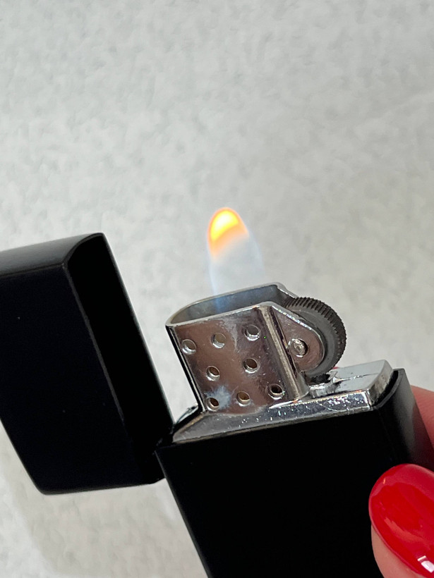 فندک گازی طرح زیپو لایتر (LIGHTER) مشکی مات مناسب حک اسم و طرح | فروشگاه بارزار