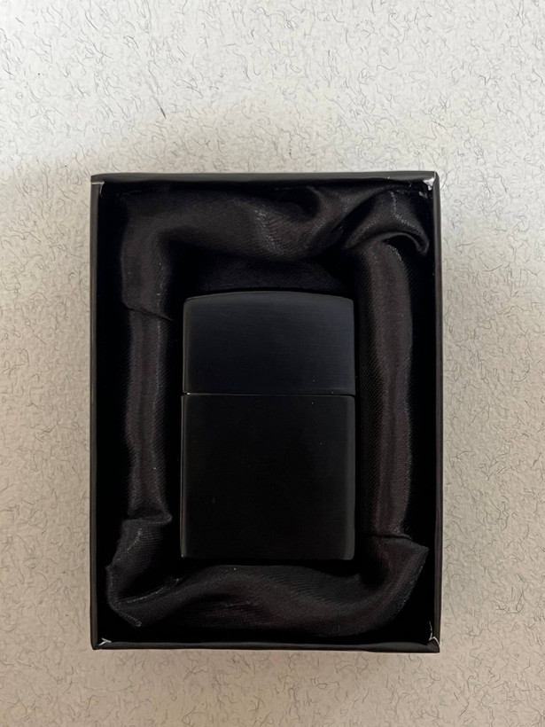 فندک گازی طرح زیپو لایتر (LIGHTER) مشکی مات مناسب حک اسم و طرح | فروشگاه بارزار