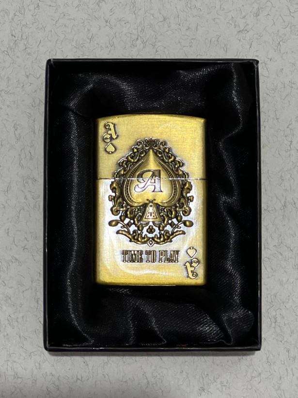 فندک گازی طرح زیپو لایتر (LIGHTER) طرح تک پیک Ace of Spades در دو رنگ | فروشگاه بارزار
