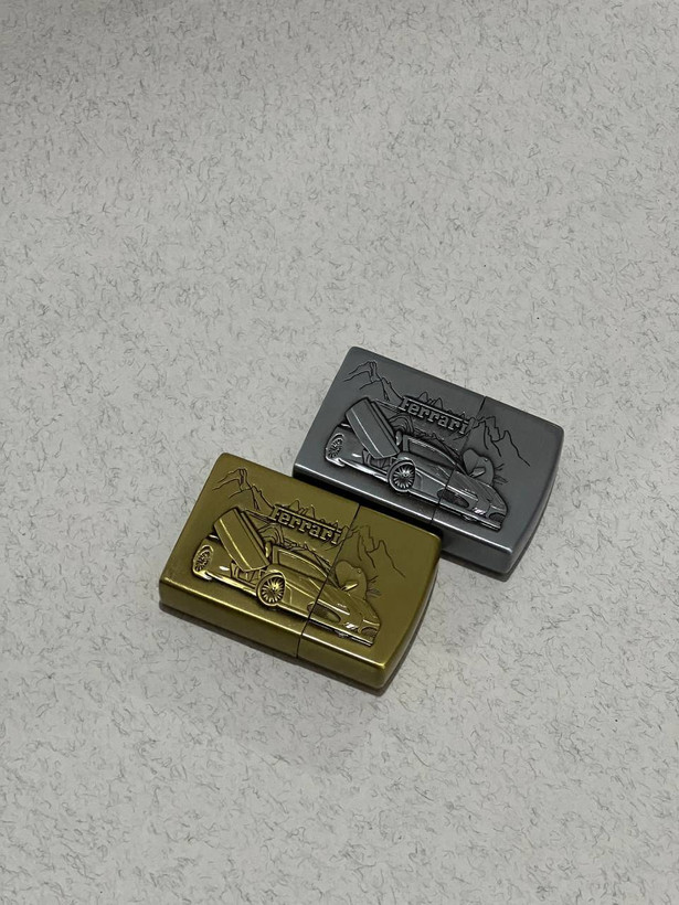 فندک گازی طرح زیپو لایتر (LIGHTER) طرح فراری اسپرت در دو رنگ | فروشگاه بارزار