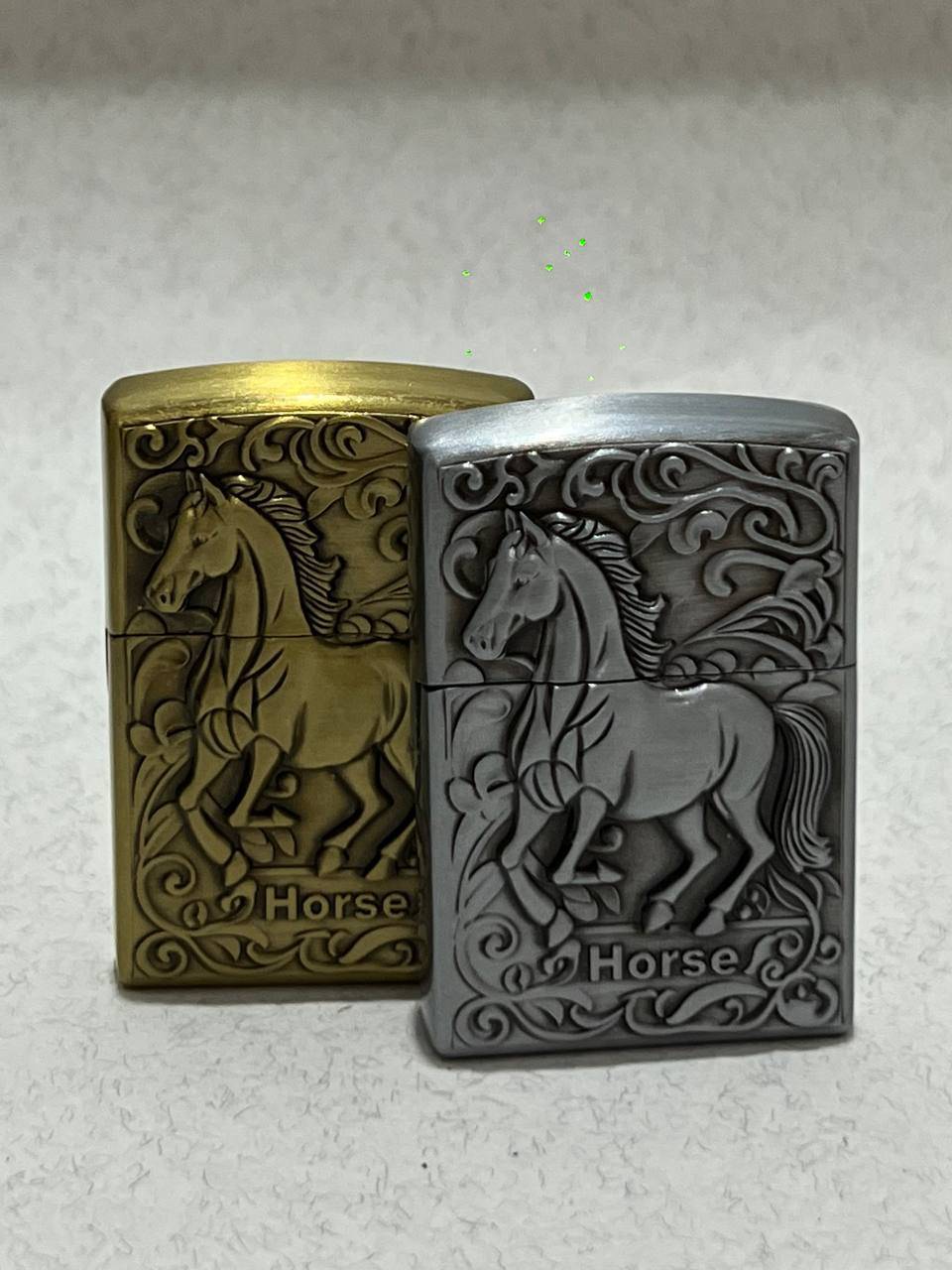 فندک گازی طرح زیپو لایتر (LIGHTER) طرح برجسته اسب در دو رنگ | فروشگاه بارزار